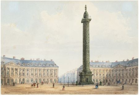 Sample artwork by Gaspard Gobaut (1814 - 1882), known for watercolor landscape, military and battle scene painting - View similar artists and auction records