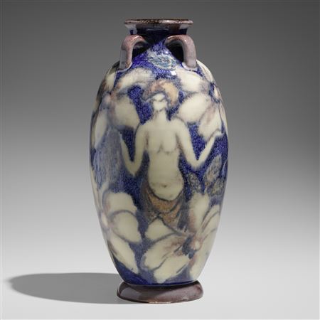 Jewel Porcelain vase with nudes and magnolia by Jens Jacob Herring Krog Jensen - Auction record, sale price, and art valuation. Compare with similar artists and explore comparable artworks.