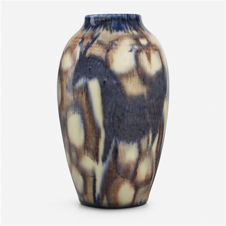 Jewel Porcelain vase with deer and dogwood blossoms by Jens Jacob Herring Krog Jensen - Auction record, sale price, and art valuation. Compare with similar artists and explore comparable artworks.