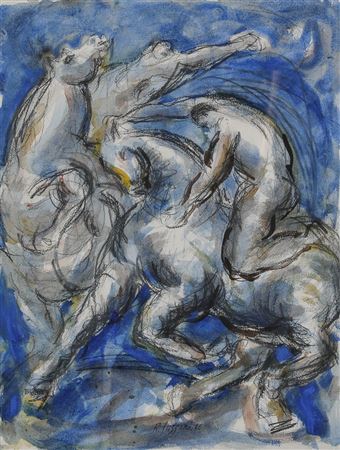 Sample artwork by Romain Suzzoni (Born 1950), known for painting and sculpture - View similar artists and auction records