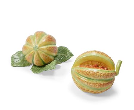 Two porcelain models of melons by Anne Gordon - Auction record, sale price, and art valuation. Compare with similar artists and explore comparable artworks.