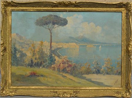 Capri view by Emilio Pasini - Auction record, sale price, and art valuation. Compare with similar artists and explore comparable artworks.