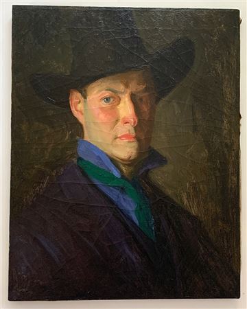 "Self Portrait, c. 1915" by Gerrit Beneker - Auction record, sale price, and art valuation. Compare with similar artists and explore comparable artworks.