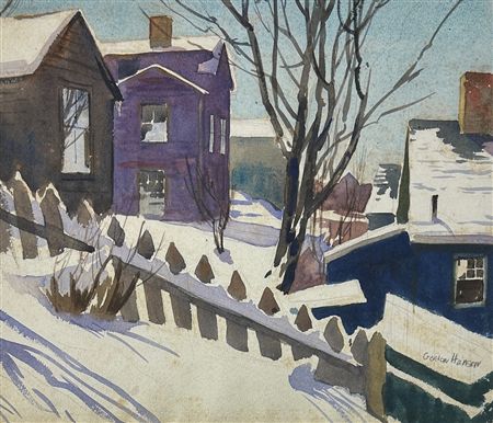 Marblehead Houses by Gordon Hansen - Auction record, sale price, and art valuation. Compare with similar artists and explore comparable artworks.