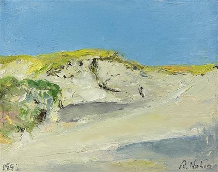 Sample artwork by Ray Nolin (1954/59 - 2015), known for landscape painting, monotype, collage - View similar artists and auction records