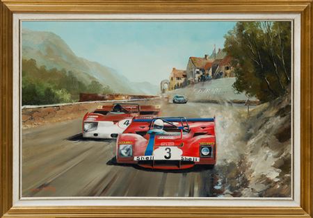 1972 Targa Florio by Dion Pears - Auction record, sale price, and art valuation. Compare with similar artists and explore comparable artworks.