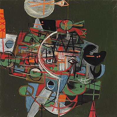 “Mon canal chante” (My canal sings) by Guillaume Corneille - Auction record, sale price, and art valuation. Compare with similar artists and explore comparable artworks.