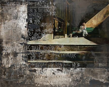 Sample artwork by Jaan Elken (Born 1954), known for abstract painting and teaching - View similar artists and auction records