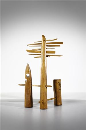 Sample artwork by Elvio Becheroni (1934 - 2000), known for abstract, geometric sculpture, mixed-media abstract image two-dimentional artwork - View similar artists and auction records