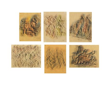 Sample artwork by Giandante X (1900 - 1984), known for painting - View similar artists and auction records
