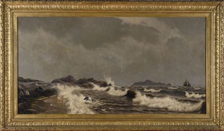 Sailboat approaching the coast by Peter Eggers - Auction record, sale price, and art valuation. Compare with similar artists and explore comparable artworks.