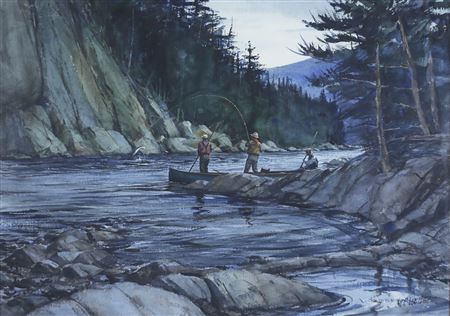 First Run Salmon on the St. Anne by Milton Christian Weiler - Auction record, sale price, and art valuation. Compare with similar artists and explore comparable artworks.