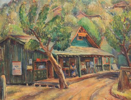 Country Store by Jessie Davis - Auction record, sale price, and art valuation. Compare with similar artists and explore comparable artworks.
