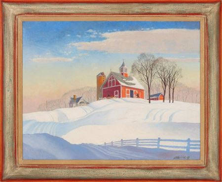 Untitled Regionalist Landscape by Walter Simpson Parke - Auction record, sale price, and art valuation. Compare with similar artists and explore comparable artworks.