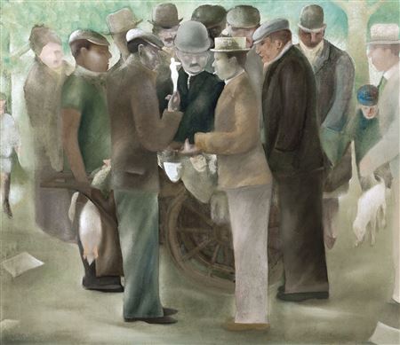 The art dealer by Ger Langeweg - Auction record, sale price, and art valuation. Compare with similar artists and explore comparable artworks.