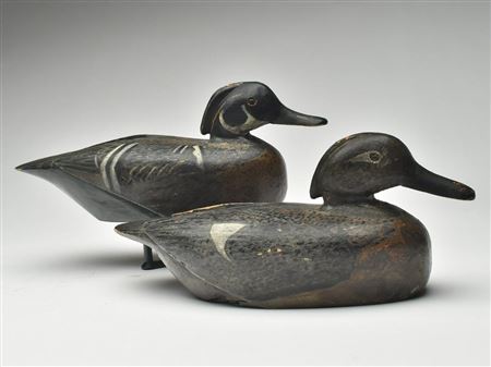 Early pair of wood ducks by Eugene Cuffee - Auction record, sale price, and art valuation. Compare with similar artists and explore comparable artworks.
