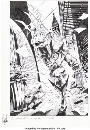 Adam Kubert and Mark Farmer Wolverine #75 Cover Hologram Original Art (Marvel, 1993) by Adam Kubert - Auction record, sale price, and art valuation. Compare with similar artists and explore comparable artworks.