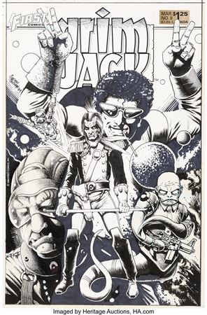 Timothy Truman Grimjack #8 Cover Original Art (First, 1985) by Timothy Truman - Auction record, sale price, and art valuation. Compare with similar artists and explore comparable artworks.