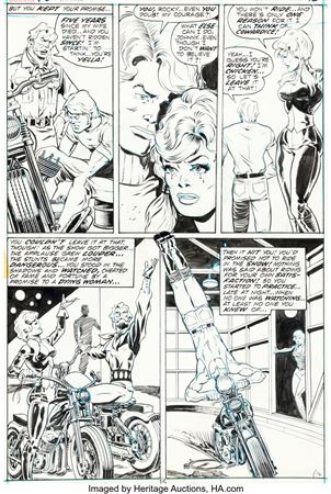 Mike Ploog Marvel Spotlight #5 Story Page 10 Ghost Rider First Appearance Original Art (Marvel, 1972) by Michael G (Mike) Ploog - Auction record, sale price, and art valuation. Compare with similar artists and explore comparable artworks.