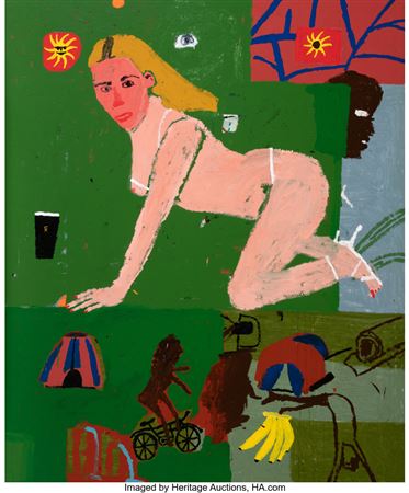 Untitled (Blonde Nude) by Danny Fox - Auction record, sale price, and art valuation. Compare with similar artists and explore comparable artworks.