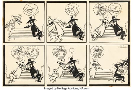 Sample artwork by Antonio Prohias (1921 - 1998), known for comic strip - View similar artists and auction records