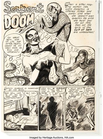 Sample artwork by John Celardo (Born 1918), known for illustration-comic - View similar artists and auction records
