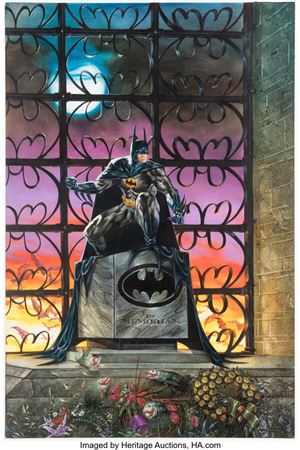 Dave Dorman Batman Master Series Card #1 and Batman Masterpieces Cover Original Art (DC/Skybox and Watson-Guptill Publ., 1995-98) by Dave Dorman - Auction record, sale price, and art valuation. Compare with similar artists and explore comparable artworks.