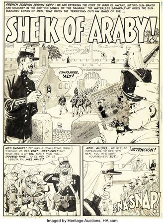 MAD #3 Complete 7-Page Story "Sheik of Araby!" Original Art (EC, 1953) by John Severin - Auction record, sale price, and art valuation. Compare with similar artists and explore comparable artworks.