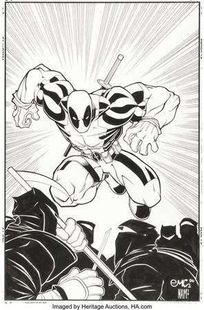 Sample artwork by Ed McGuinness (20th Century), known for comics - View similar artists and auction records