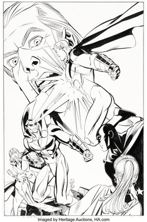 Sample artwork by Chris Sprouse (Born 1966), known for comics - View similar artists and auction records