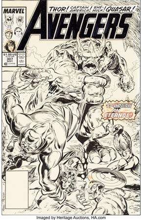 Paul Ryan and Tom Palmer Avengers #307 Cover Original Art (Marvel, 1989) by Paul Ryan - Auction record, sale price, and art valuation. Compare with similar artists and explore comparable artworks.