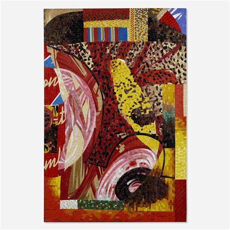 Sample artwork by Roy Dowell (Born 1951), known for whimsical collage - View similar artists and auction records