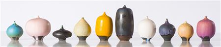 (10) Feelie Vases by Rose Cabat - Auction record, sale price, and art valuation. Compare with similar artists and explore comparable artworks.