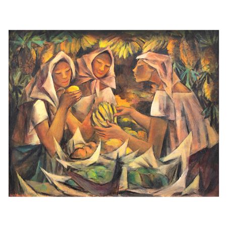 "Fruit Market" by Anita Corpus Magsaysay-Ho - Auction record, sale price, and art valuation. Compare with similar artists and explore comparable artworks.