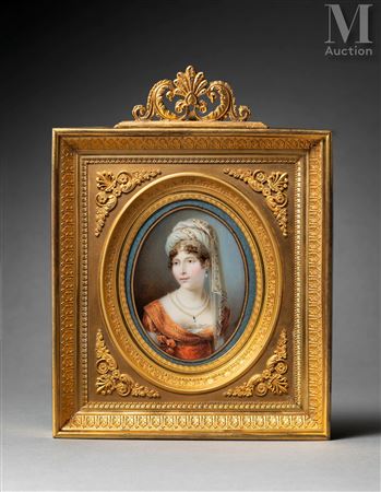 Sample artwork by Nicholas François Dun (1764 - 1832), known for miniature portrait painting - View similar artists and auction records