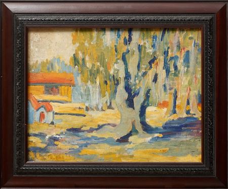 "Landscape with Live Oak" by Emily Huger - Auction record, sale price, and art valuation. Compare with similar artists and explore comparable artworks.