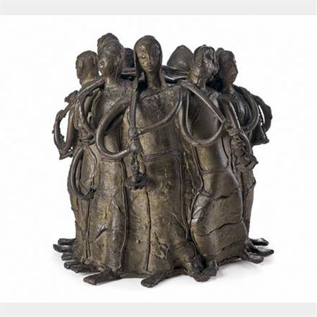 Sample artwork by Meera Mukherjee (1923 - 1998), known for painting and sculpture - View similar artists and auction records