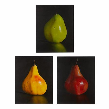 Pear Paintings - Red, Green, Yellow (3) by Tom Seghi - Auction record, sale price, and art valuation. Compare with similar artists and explore comparable artworks.