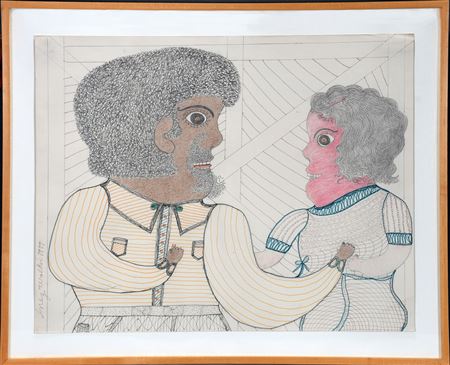 A Man and A Woman by Inez Nathaniel Walker - Auction record, sale price, and art valuation. Compare with similar artists and explore comparable artworks.