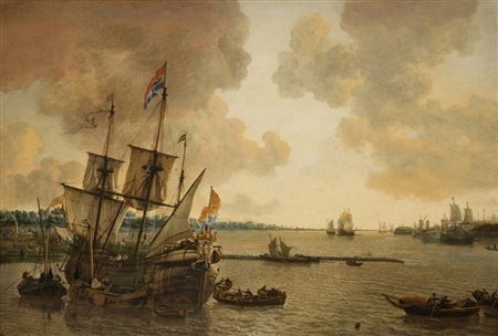 Sample artwork by Lieve Verschuier (1630 - 1686), known for maritime and landscape painting - View similar artists and auction records