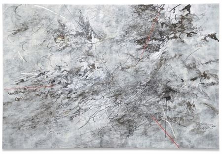 Sample artwork by Julie Mehretu (Born 1970), known for large-scale abstract gestural painting, architectural themes - View similar artists and auction records
