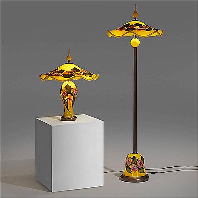 Sample artwork by Charles Lotton (1935 - 2021), known for art glass, floral motif vases - View similar artists and auction records
