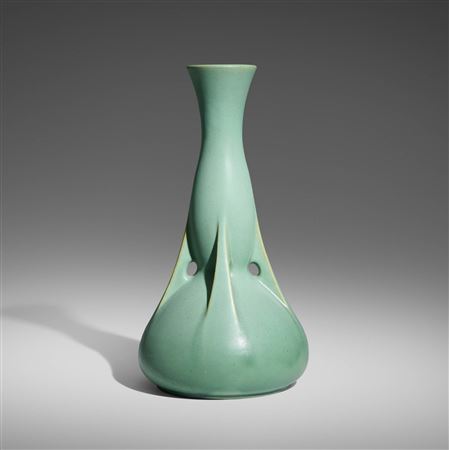 Rare and Tall buttressed vase, model 286 by William Bryce Mundie - Auction record, sale price, and art valuation. Compare with similar artists and explore comparable artworks.