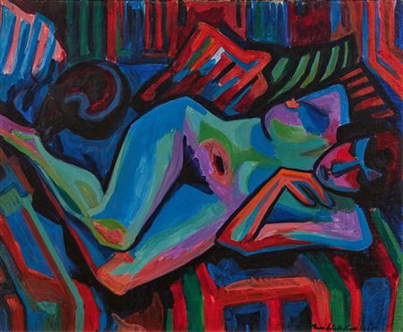 Sample artwork by Max Sulzbachner (1904 - 1985), known for painting, charicature, satire - View similar artists and auction records