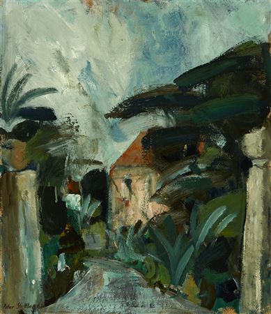 "Haus mit Palmen" by Peter Stettler - Auction record, sale price, and art valuation. Compare with similar artists and explore comparable artworks.