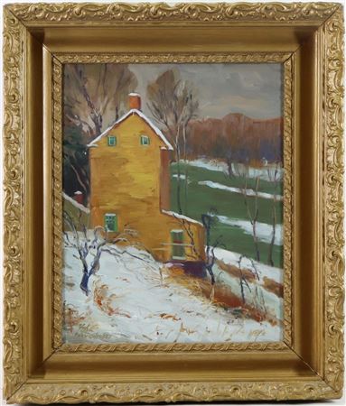 "Winter Gold" by David Hahn - Auction record, sale price, and art valuation. Compare with similar artists and explore comparable artworks.