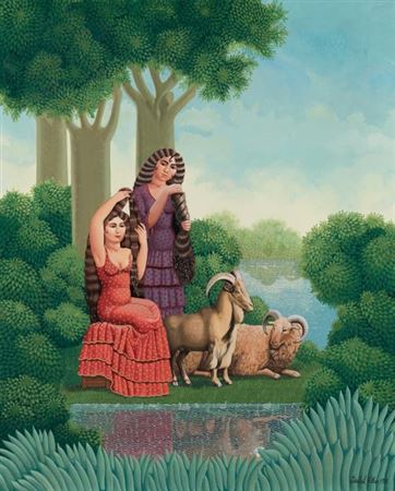 Sample artwork by Isabel Villar (Born 1934), known for painting, sculpture, and engraving - View similar artists and auction records