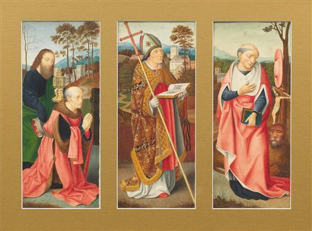 The Duke Humphrey Triptych, comprised of three panels showing Humphrey, Duke of Gloucester; Archbishop Kemp; and Cardinal by George Perfect Harding - Auction record, sale price, and art valuation. Compare with similar artists and explore comparable artworks.