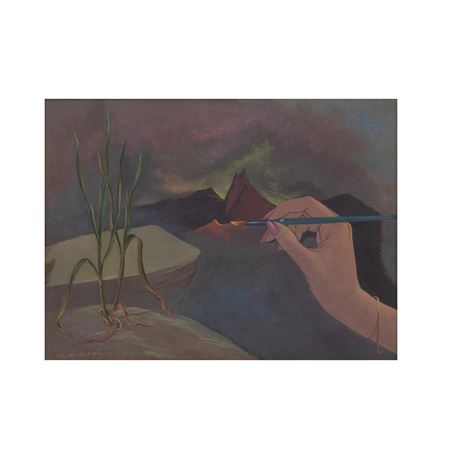 Painting the mountain by Helen Lundeberg - Auction record, sale price, and art valuation. Compare with similar artists and explore comparable artworks.