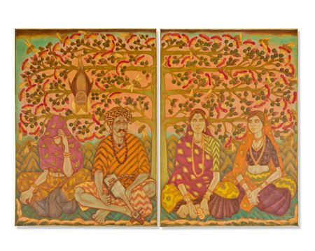Sample artwork by Attingal Ramachandran (1935 - 2024), known for painting - View similar artists and auction records
